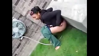 One pees