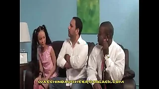 Teen Asian Girl Sucks Huge Black Flannel