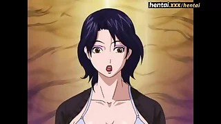 Super Busty MILF first Threesome - Hentai&period;xxx