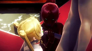 Zelda Hentai - Gerudo woman sex sucking handjob added to fucked - Japanese Asian Manga Anime Paint Game Porn